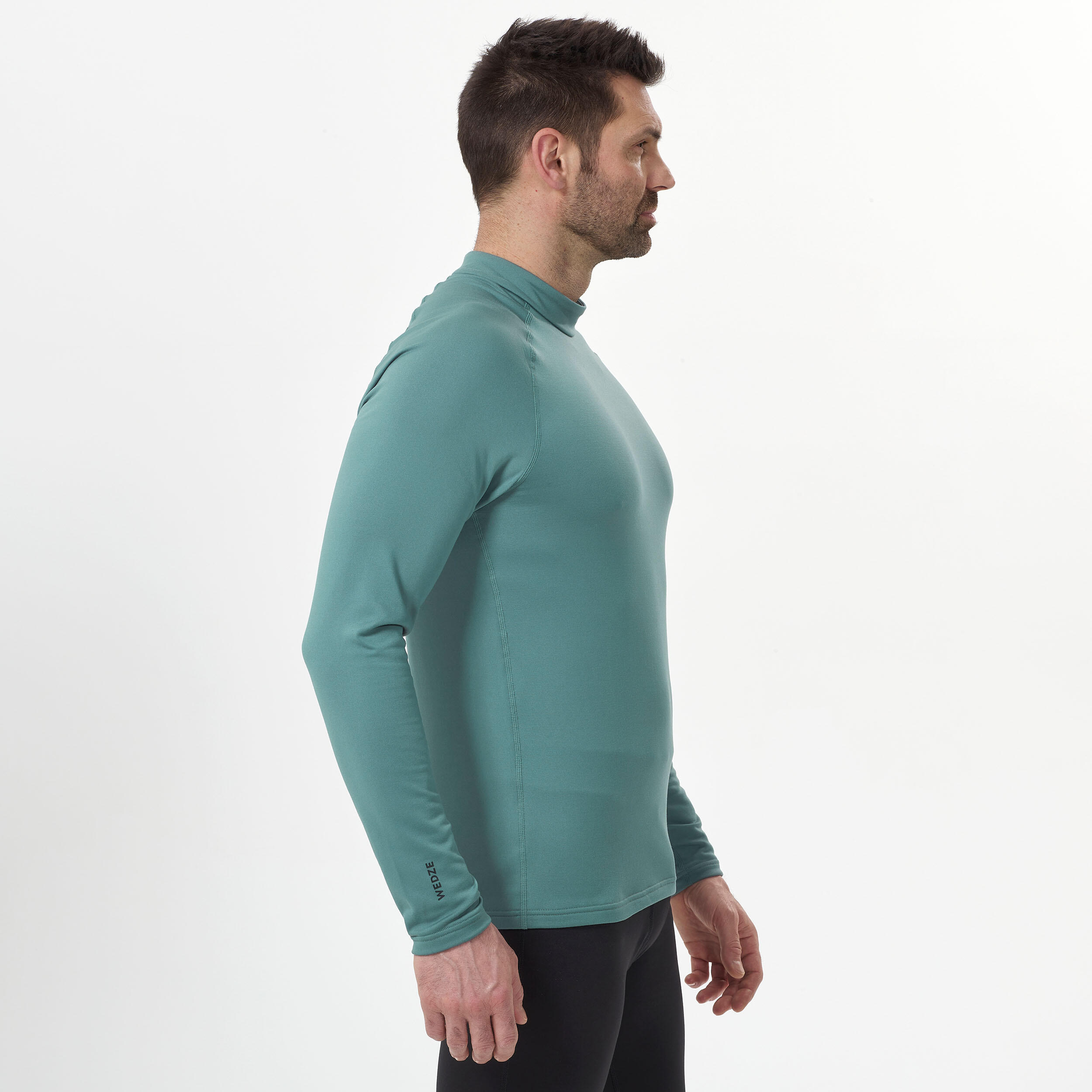 Men's Ski Base Layer Top - BL 500 - Green 5/6