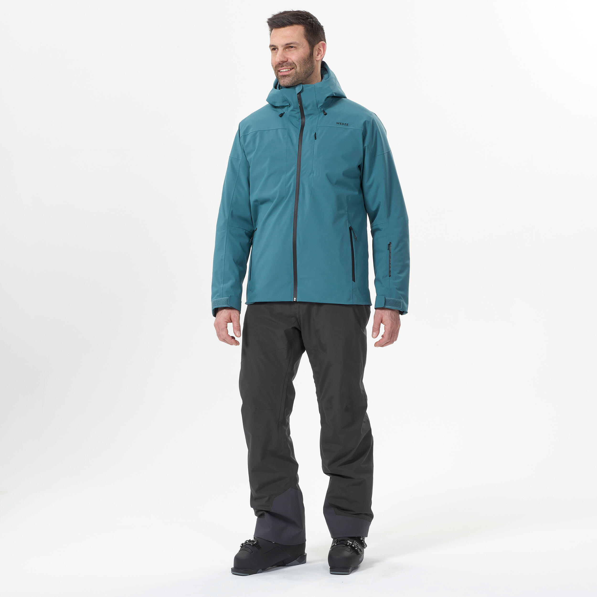 Men's Warm Ski Jacket - 500 - Blue 3/9