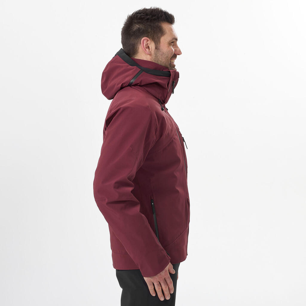 MEN'S SKI JACKET + LINER JACKET - 980 - BURGUNDY