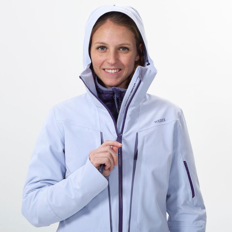 Ski-jas met onderjas voor dames 980 lila