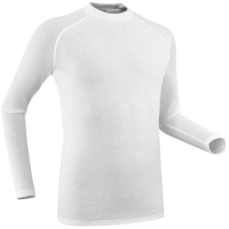 Sous-vêtement thermique de ski chaud et confort homme, BL100 haut Blanc