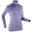 Dámské spodní lyžařské tričko 500 se zipem fialové