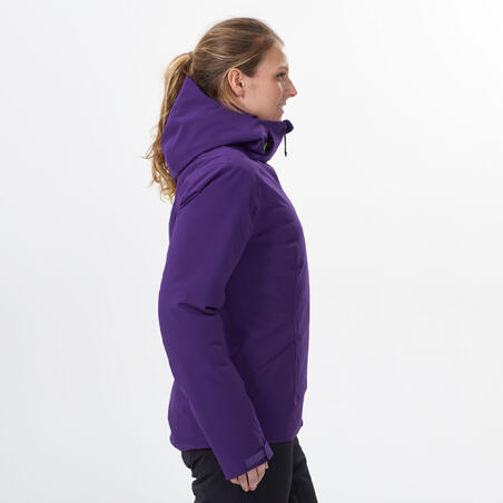 Куртка жіноча 500 для лижного спорту тепла фіолетова