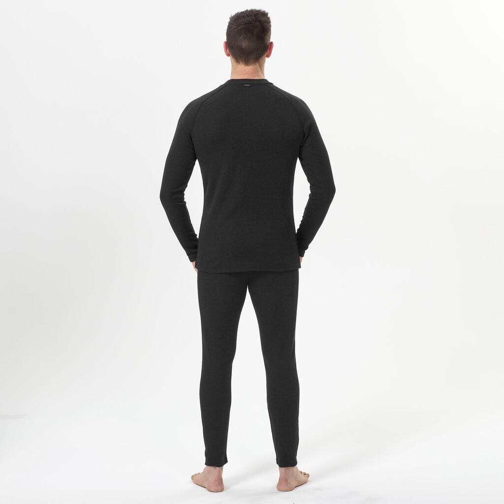 Sous-vêtement thermique de ski chaud et confort homme, BL100 haut Blanc