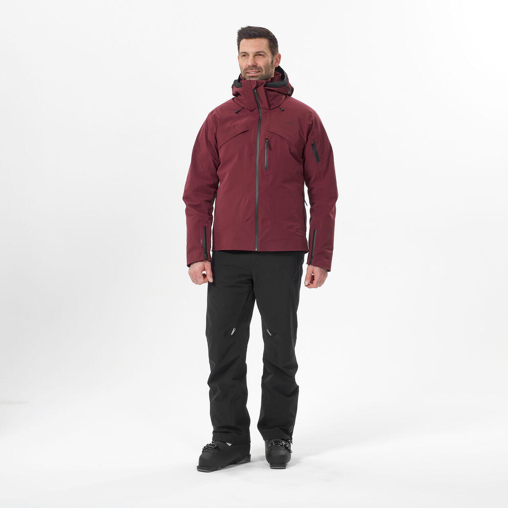 MEN'S SKI JACKET + LINER JACKET - 980 - BURGUNDY