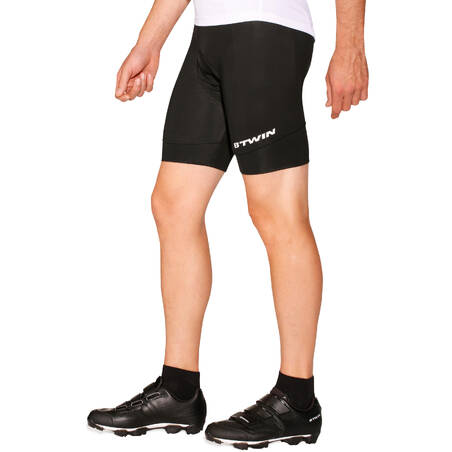 500 Cycling Bibless Shorts - Hitam