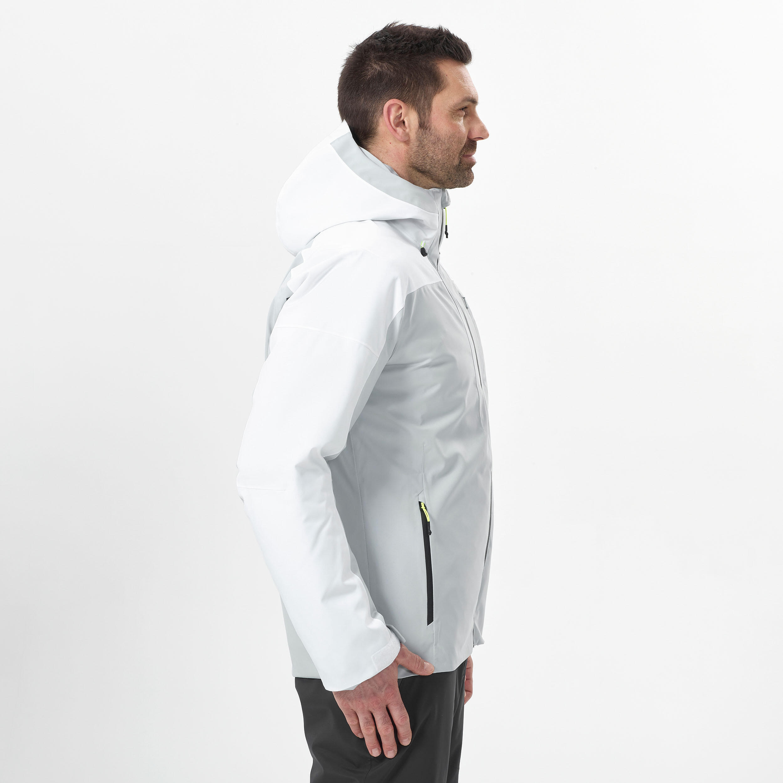 Men’s Warm Ski Jacket 500 - Grey/White 5/10