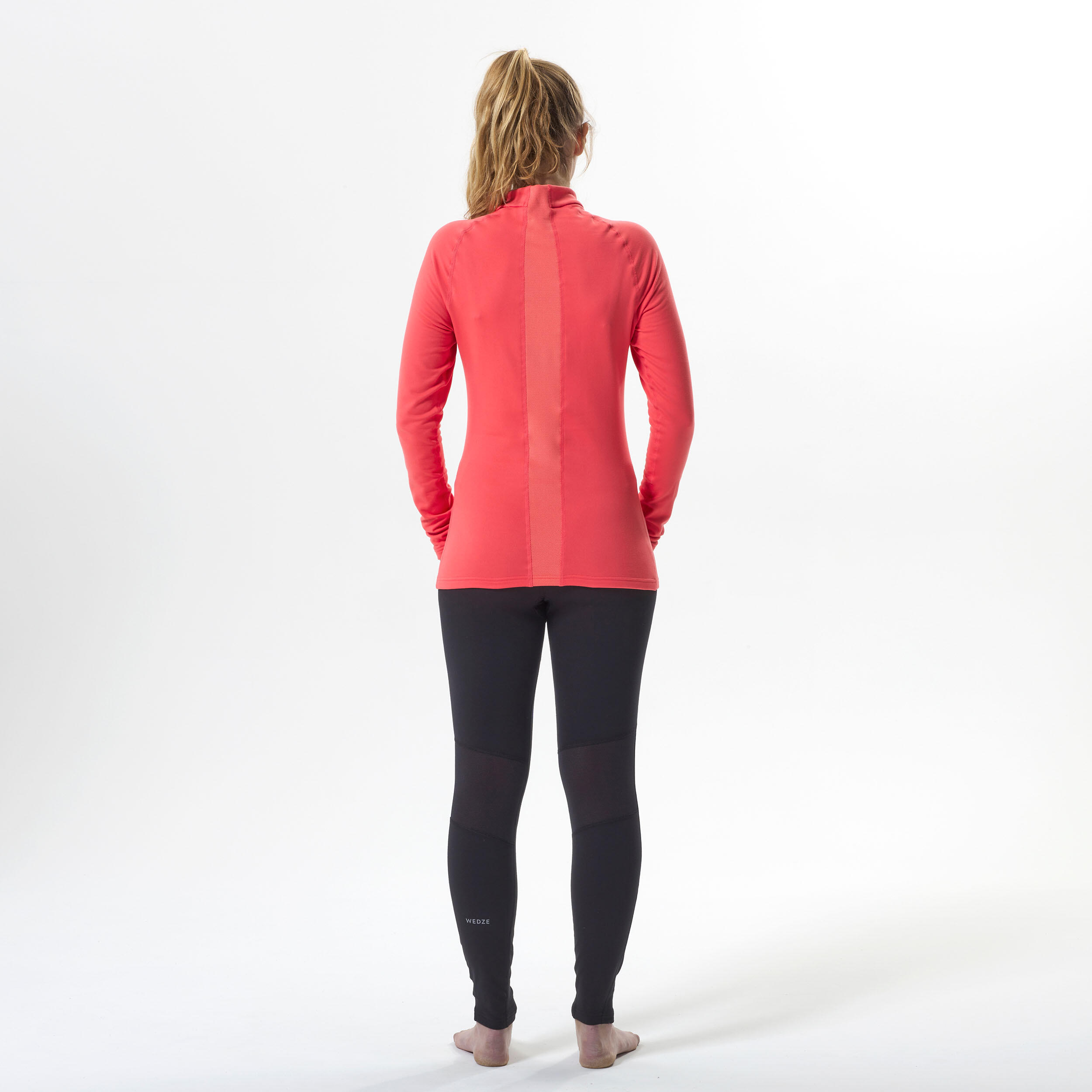 Women's Ski Base Layer Top 500 Coral 4/8