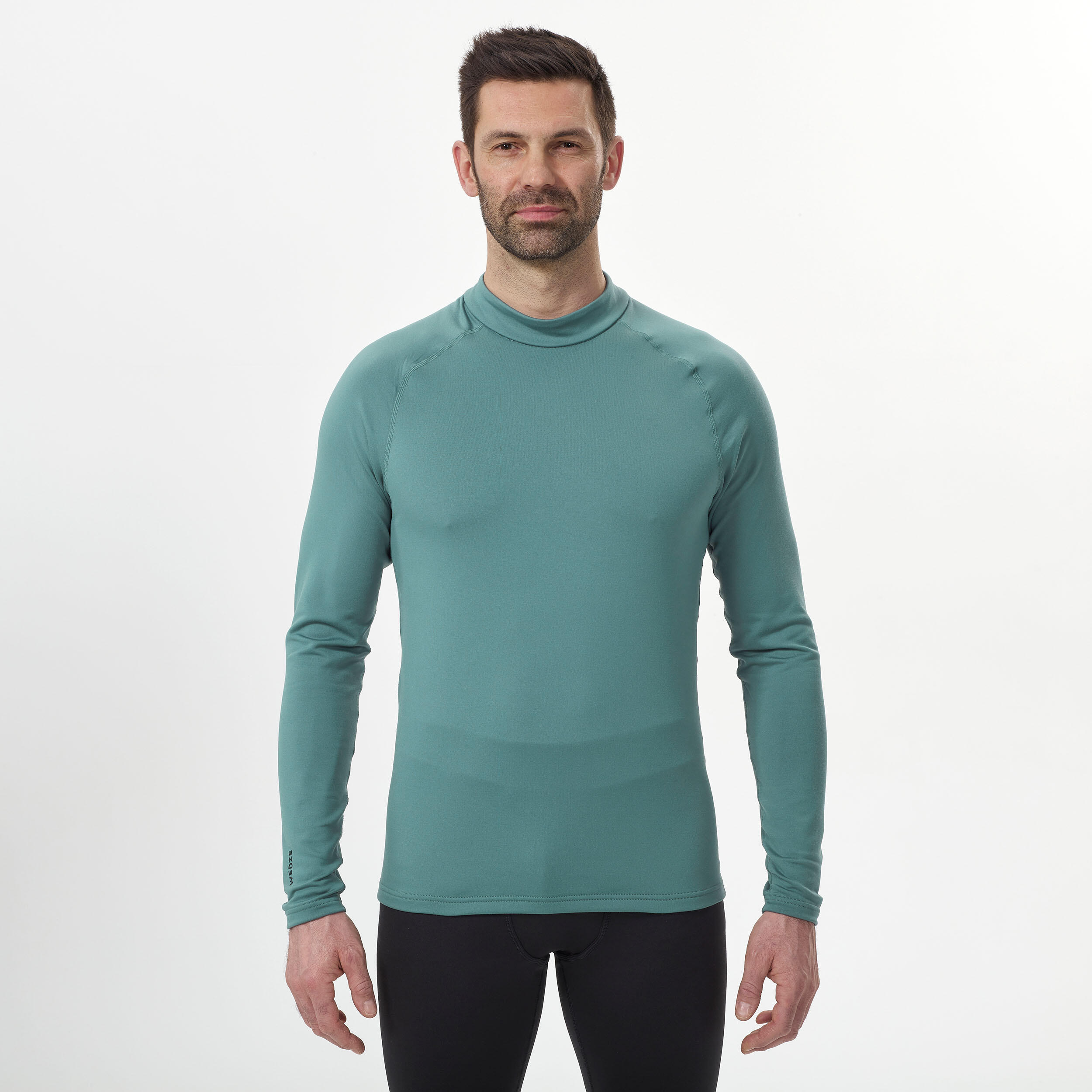 Men's Ski Base Layer Top BL 500 Green