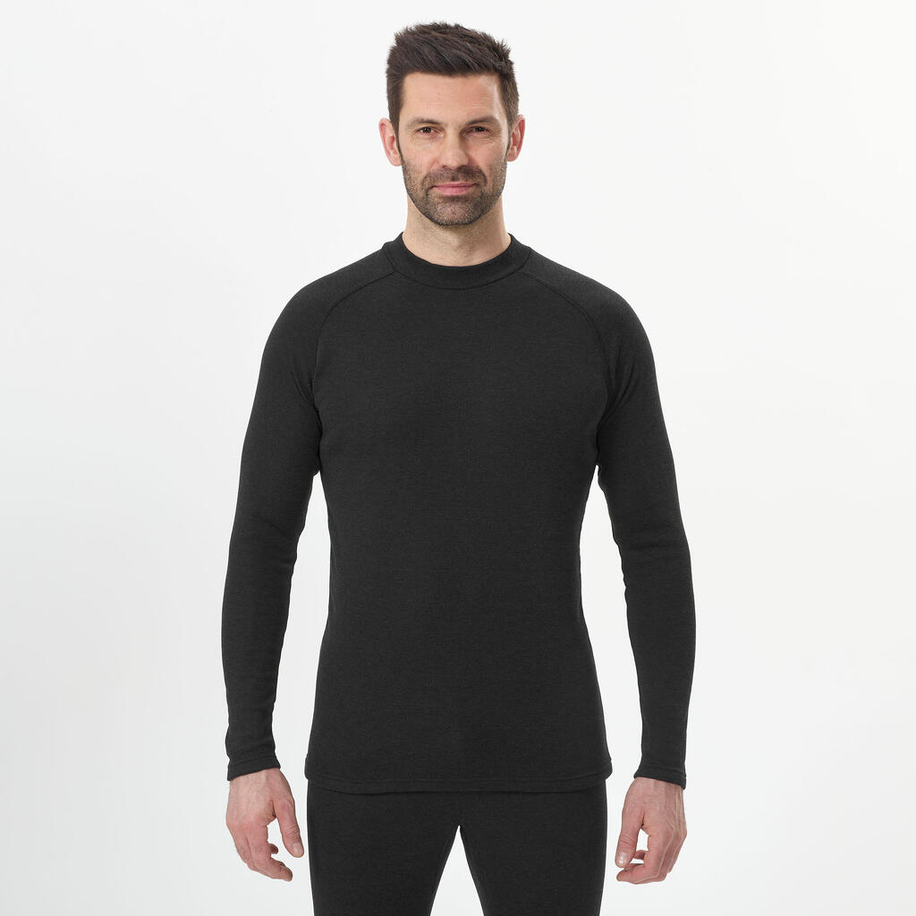 Sous-vêtement thermique de ski chaud et confort homme, BL100 haut Blanc