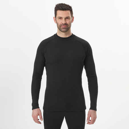 Men's Warm, Comfortable Thermal Skiing Base Layer 100 -  Black