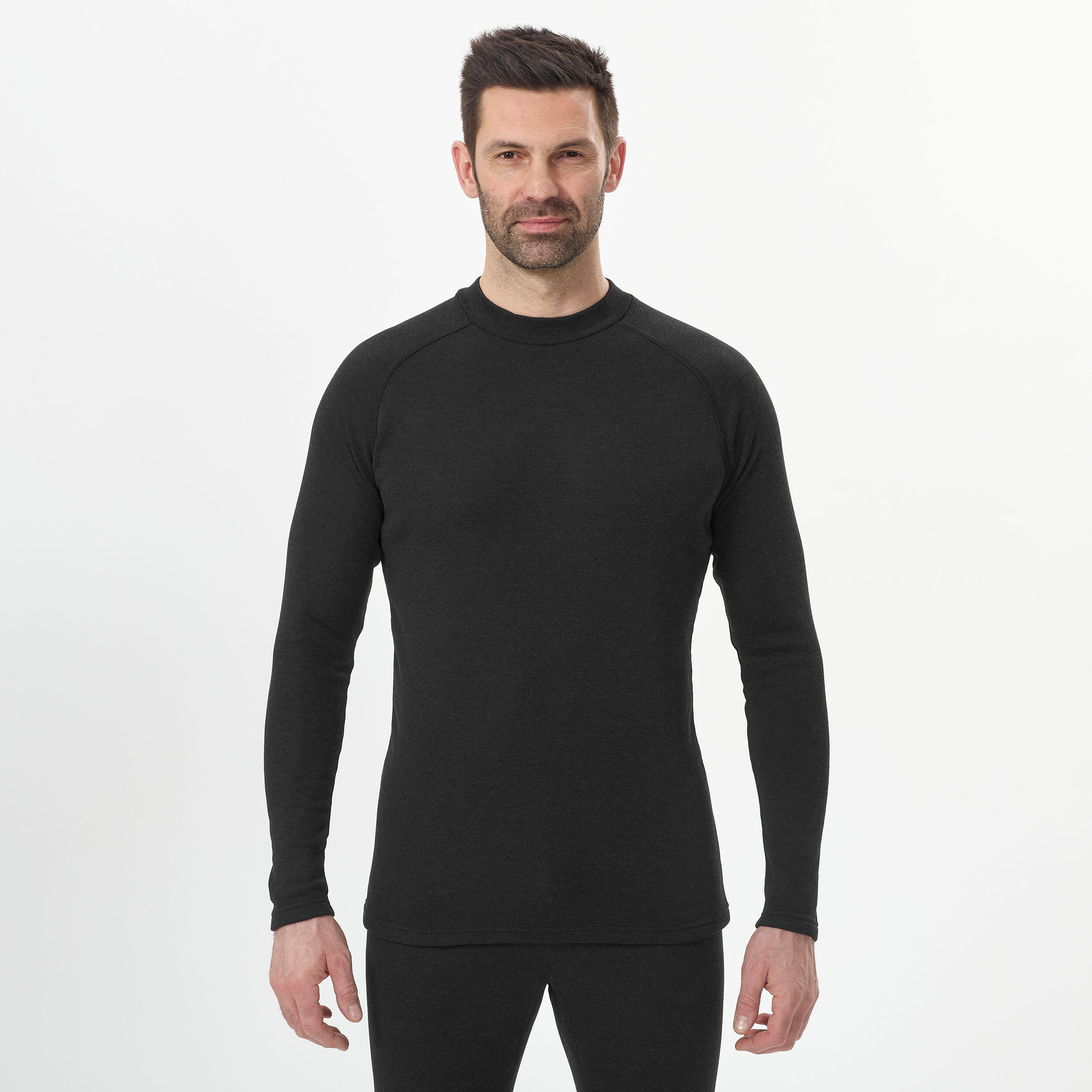 Men's ski base layer top - BL 100 - Black  6/10