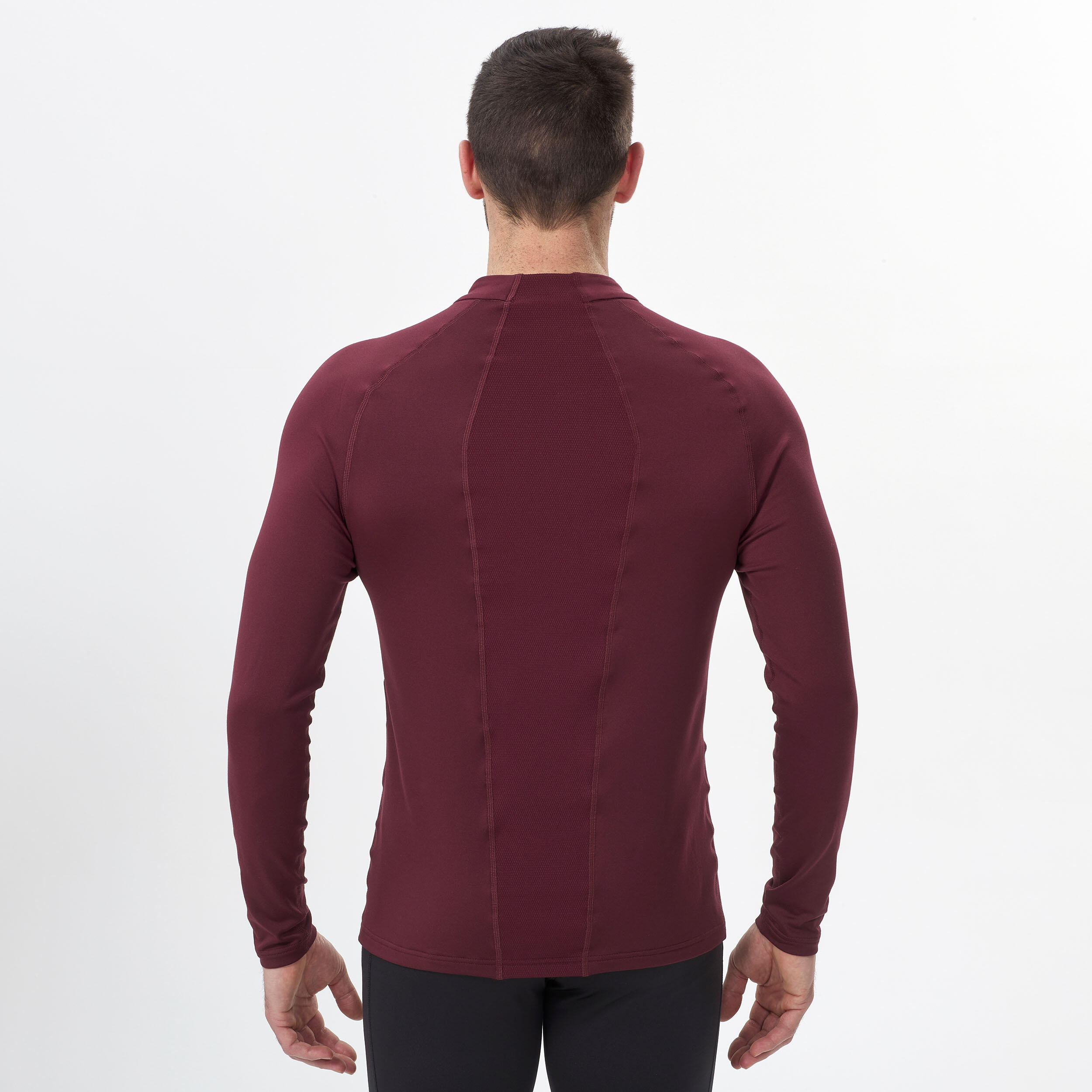 Men's Ski Base Layer Top - BL 500 - Bordeaux 6/7