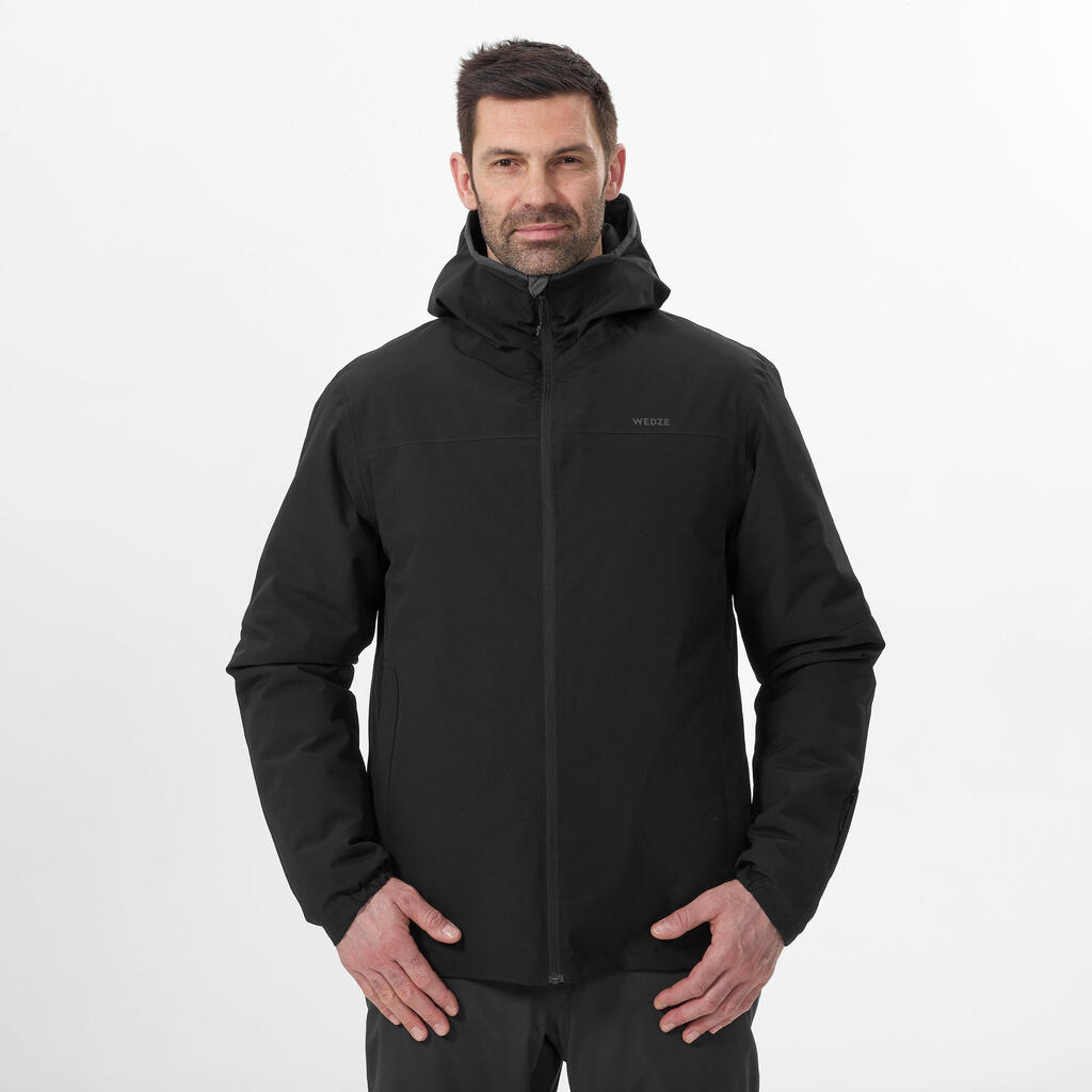 Men’s Warm and Waterproof Ski Jacket 100 - Black