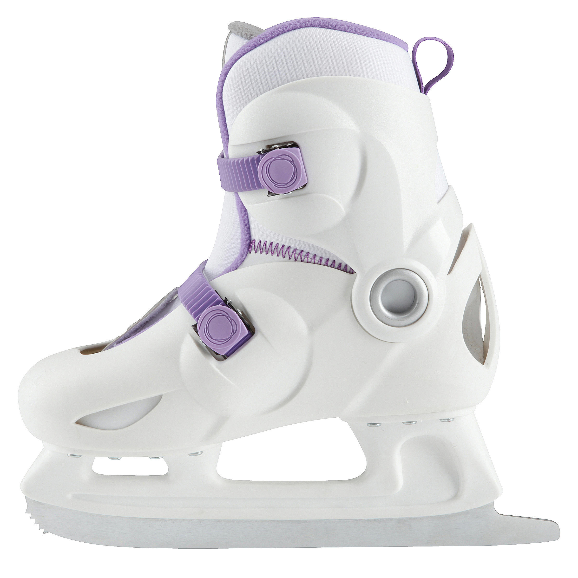 Kids' Ice Skates - Play 3 White/Purple - OXELO