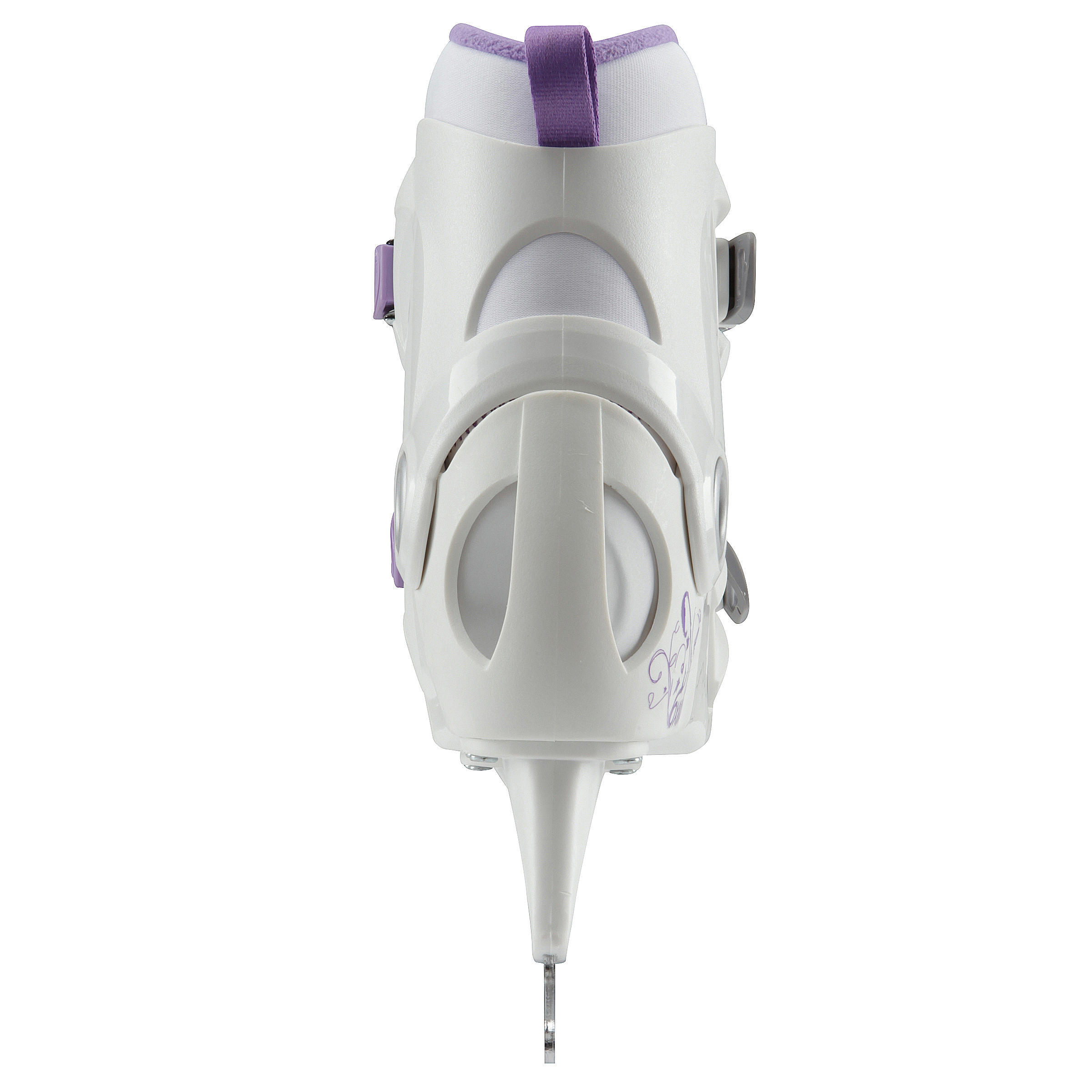 Kids' Ice Skates - Play 3 White/Purple - OXELO