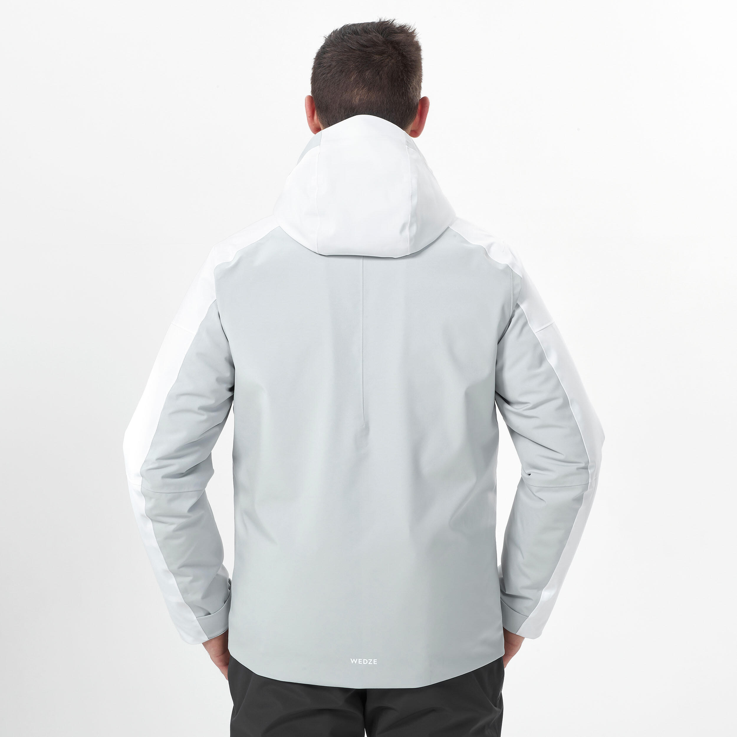Men’s Warm Ski Jacket 500 - Grey/White 6/10