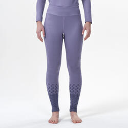 Leggins térmicos de esquí y nieve mujer wedze ski 500 azul