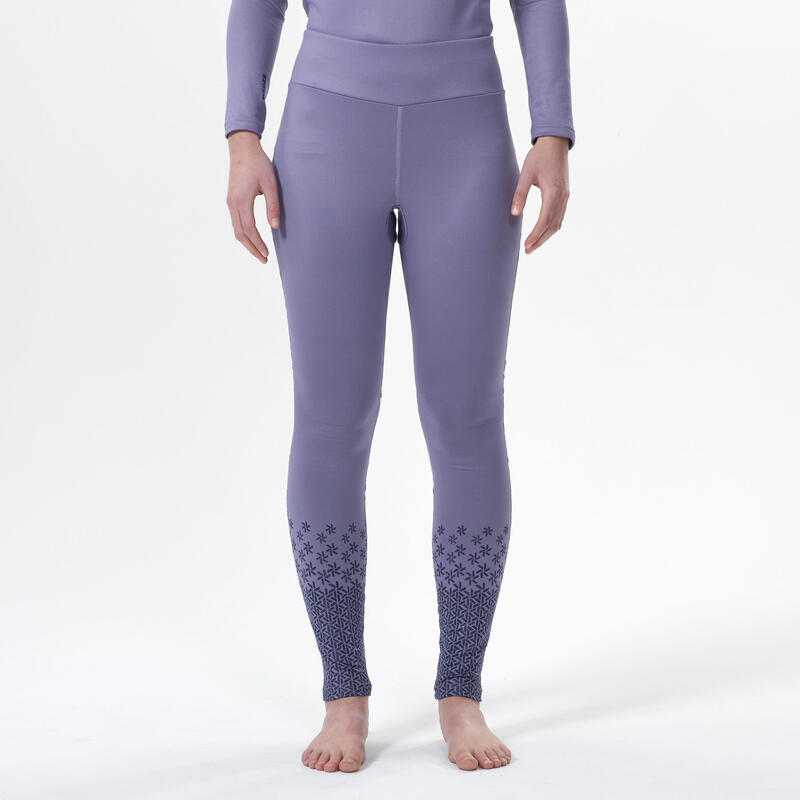 Sous-vêtement de ski femme - BL500 bas -violet