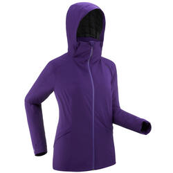 CHAQUETA CÁLIDA DE ESQUÍ MUJER 500 VIOLETA
