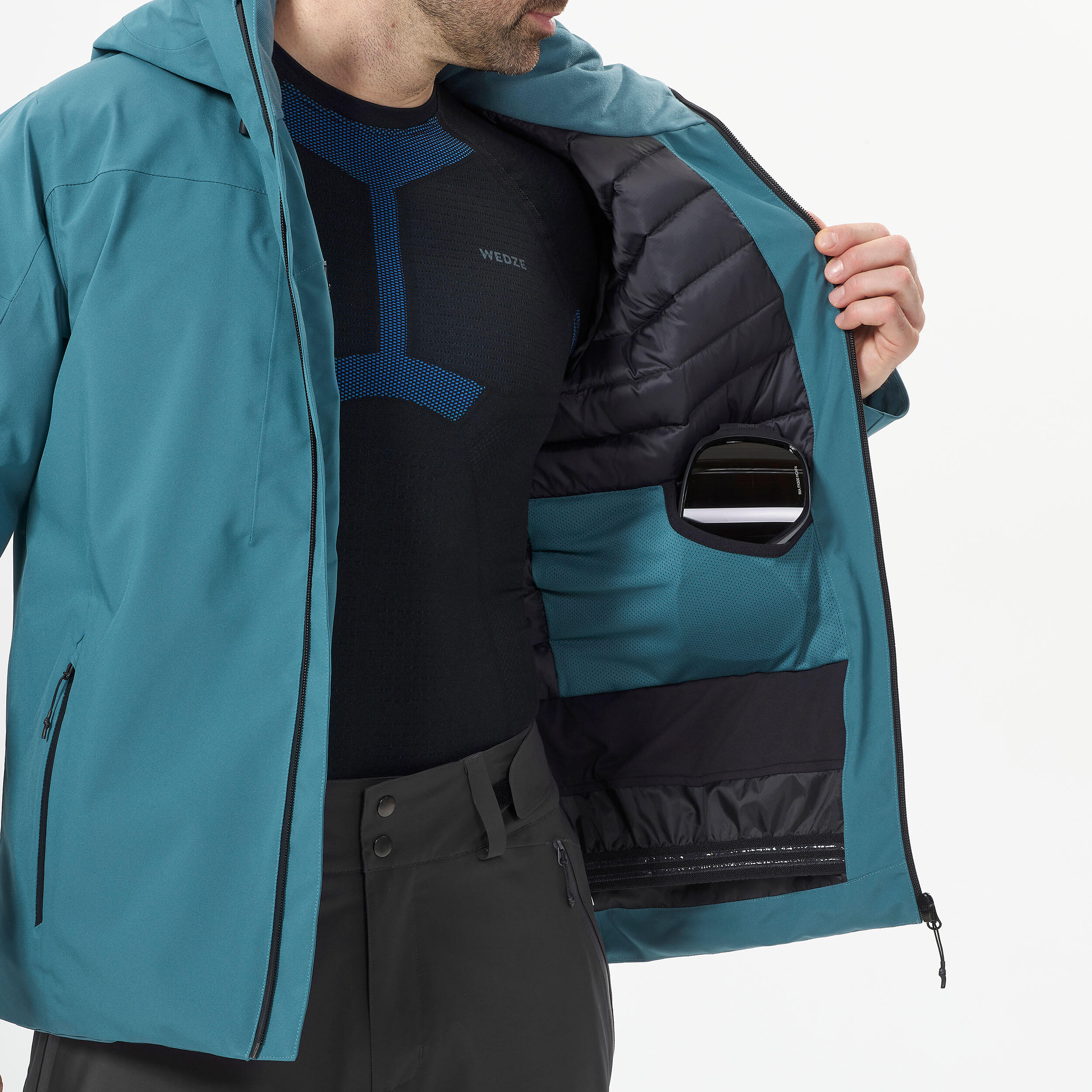 Veste de ski chaude homme 500 Bleue WEDZE Decathlon