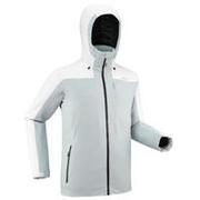 Men’s Waterproof Warm Ski Jacket 500 - Grey/White