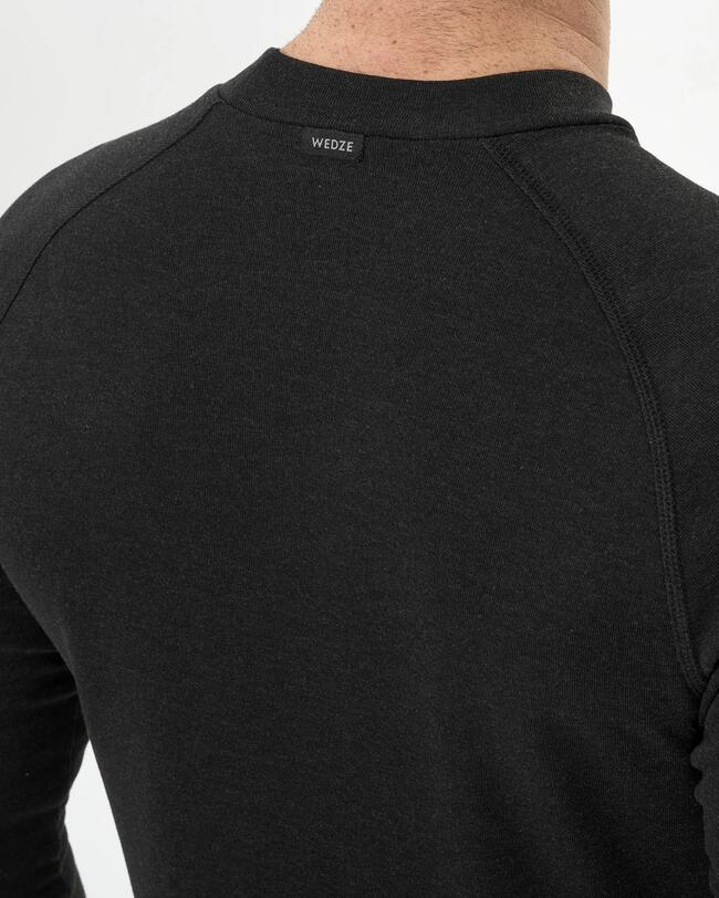 Men's ski base layer top - BL 100 - Black WEDZE