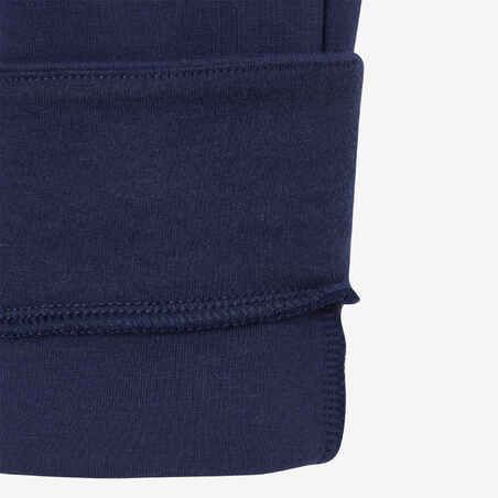 Berniukų šiltos orui laidžios sportinės kelnės „500“, tamsiai mėlynos