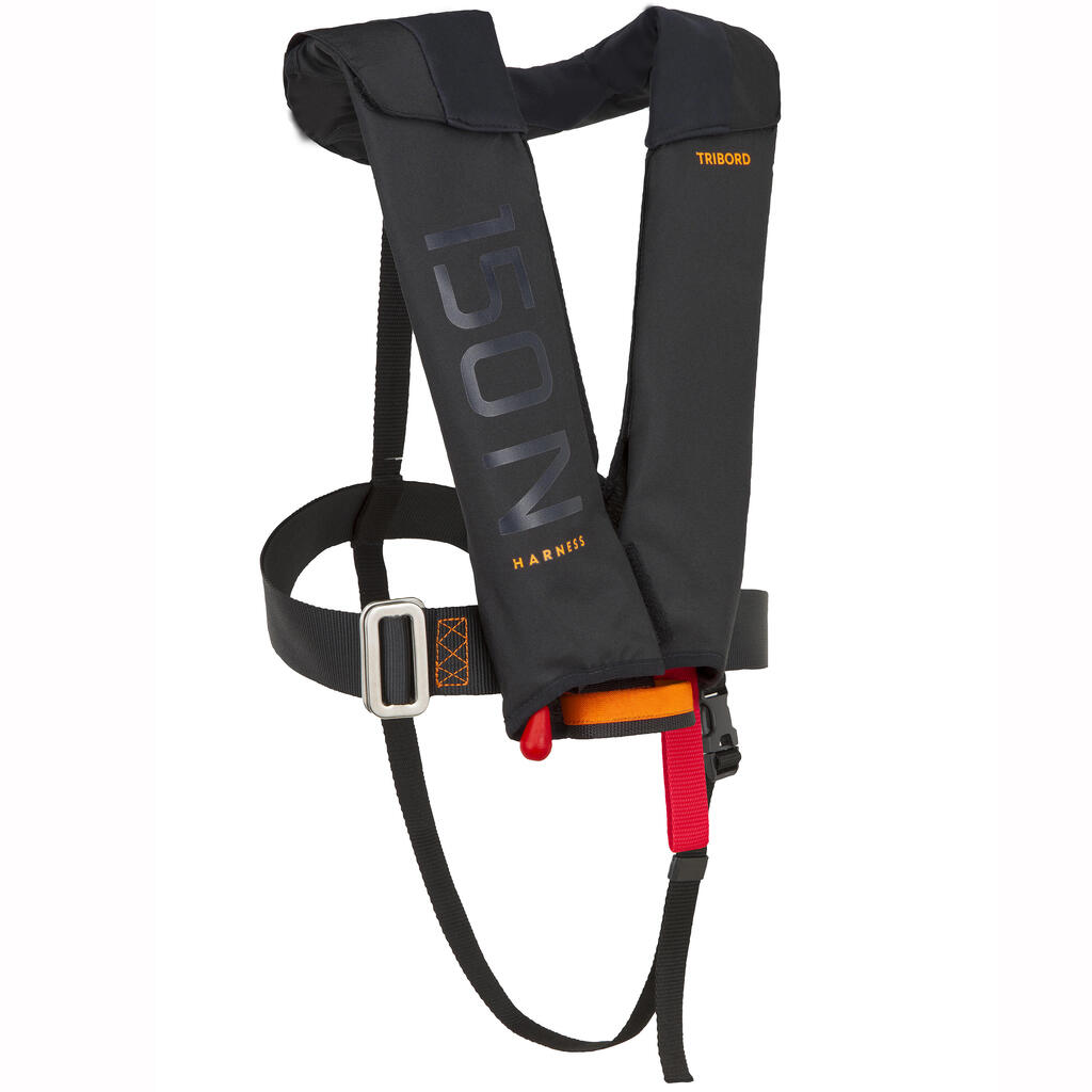 Sailing Life Jacket LJ 150N Air Harness Salt Bobbin - Black