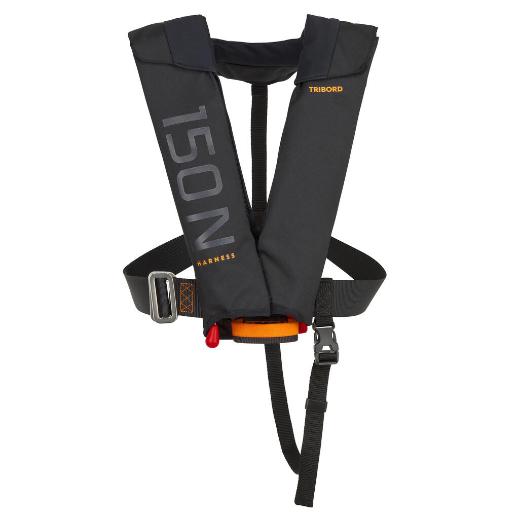 Sailing Life Jacket LJ 150N Air Harness Salt Bobbin - Black