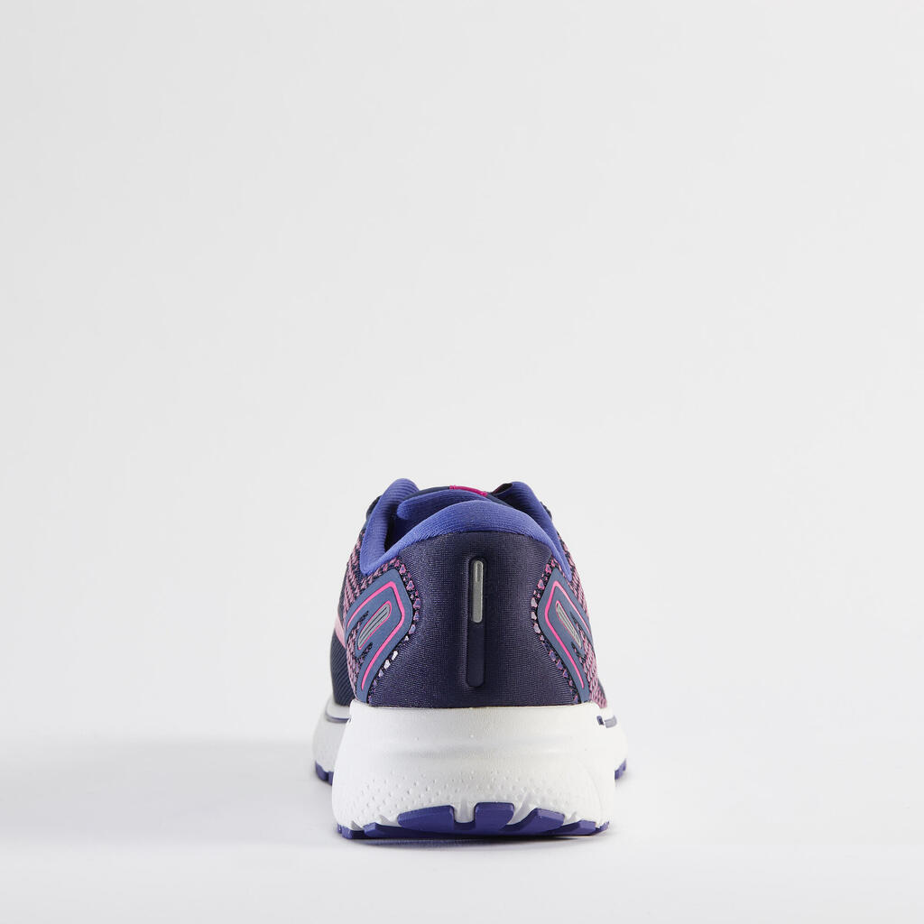 BROOKS GHOST WOMEN'S RUNNING SHOES - BLUE AND PINK