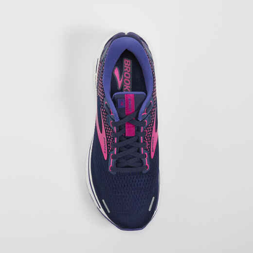 
      BROOKS GHOST WOMEN'S RUNNING SHOES - BLUE AND PINK
  