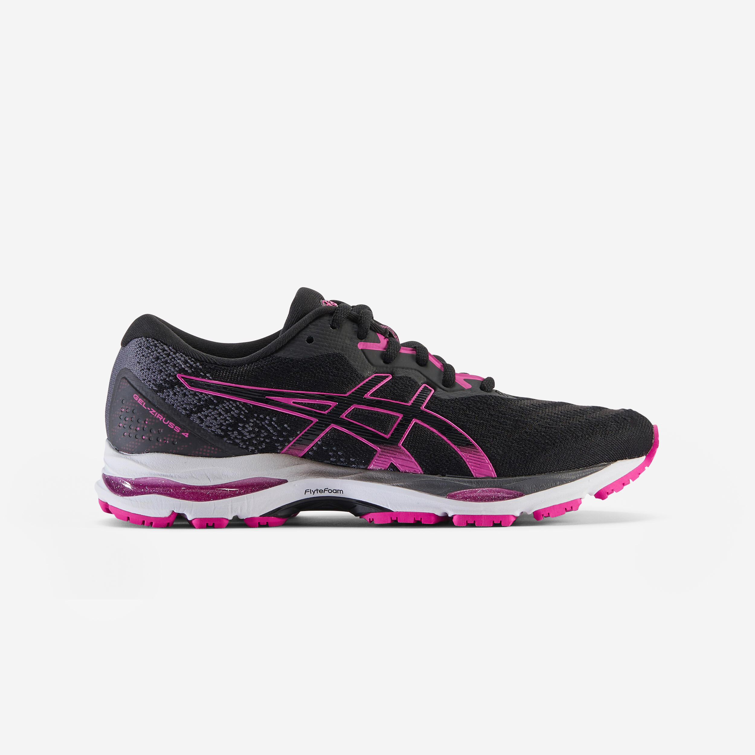 GEL ZIRUSS 4 WOMEN S RUNNING SHOES BLACK Decathlon