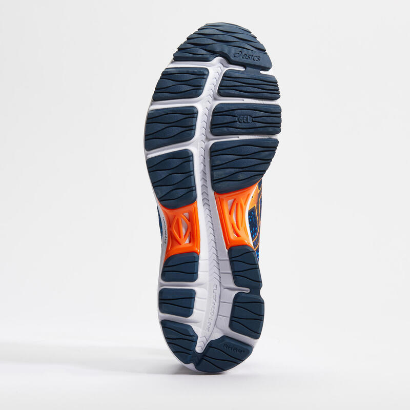 ASICS GEL ZIRUSS 4 MEN’S RUNNING SHOES BLUE ORANGE ASICS Decathlon