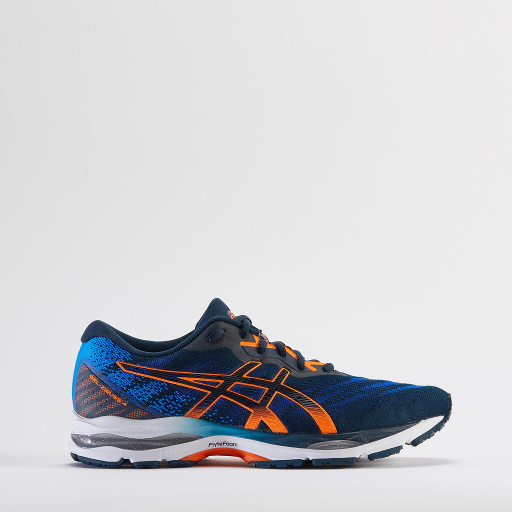 Asics gel ziruss 4 men’s running shoes - blue orange 