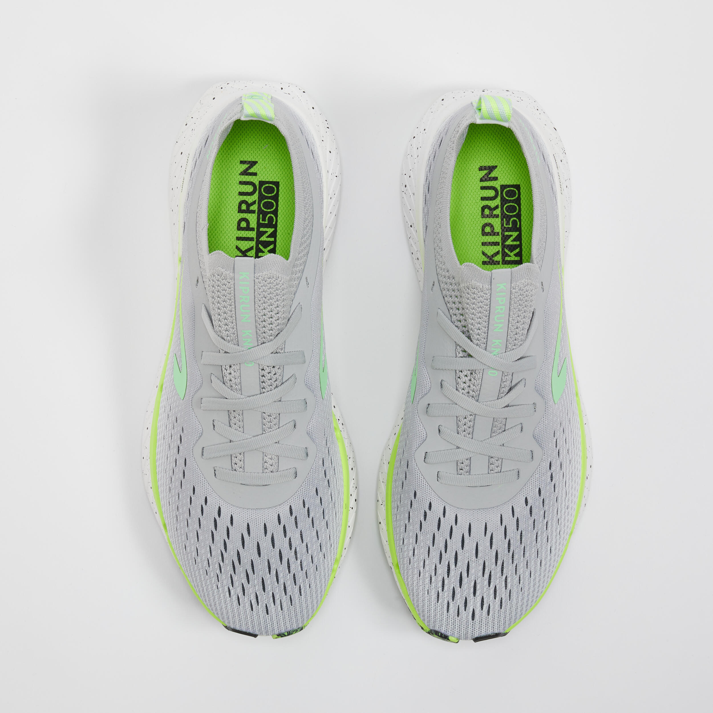 KN500 MEN'S RUNNING SHOES - GREY/YELLOW 6/9
