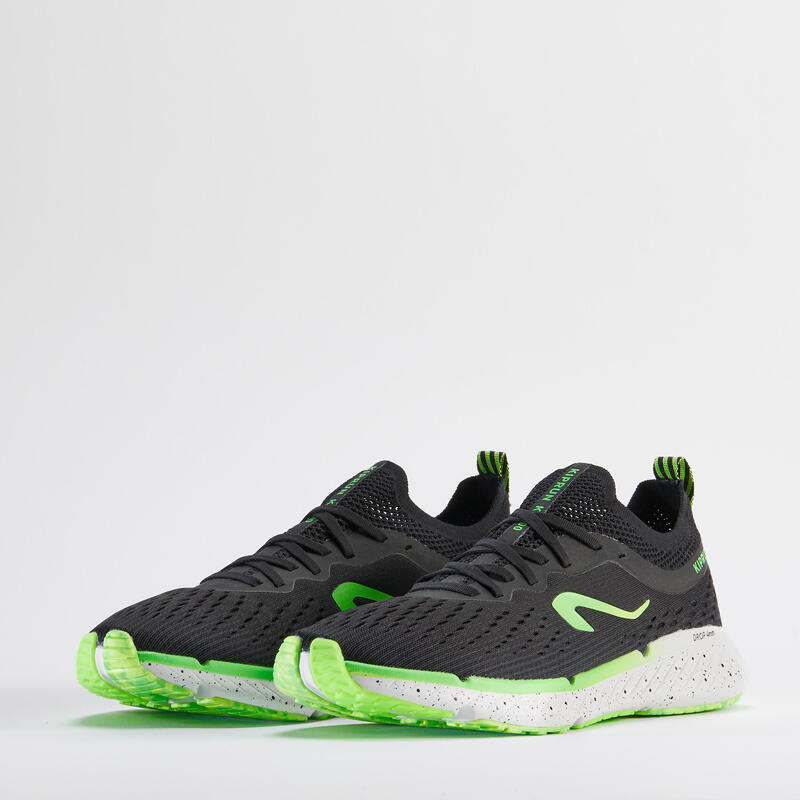 Pánské běžecké boty KN500 černo-zelené 