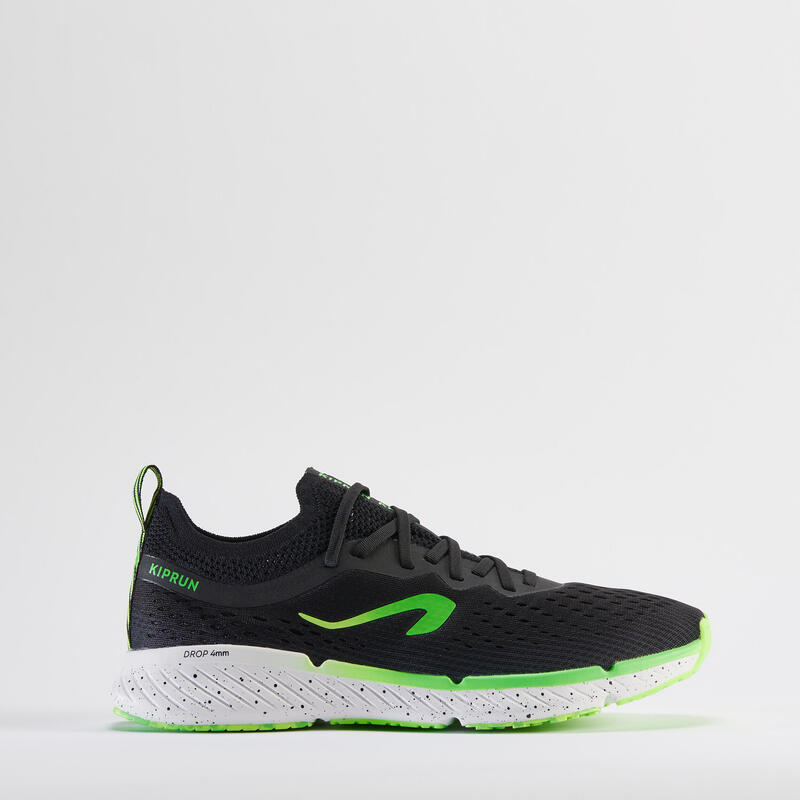 CHAUSSURES DE RUNNING HOMME KIPRUN KN500 NOIR VERT