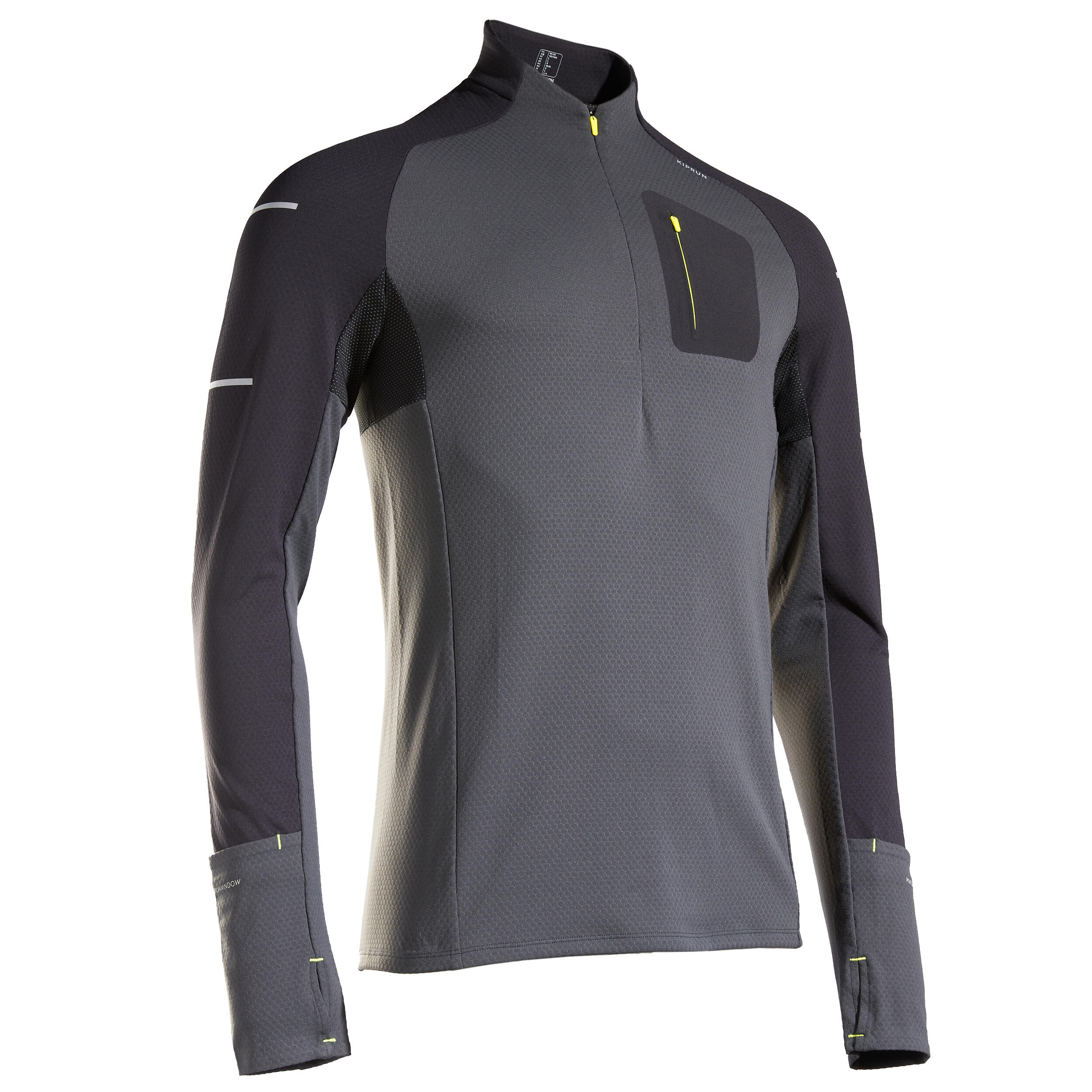 Camiseta running manga larga Hombre Kiprun Warm gris 11/11