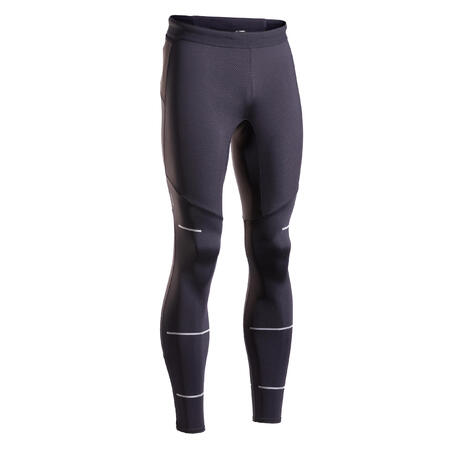 ТАЙТСЫ ДЛИННЫЕ ДЛЯ БЕГА МУЖСКИЕ KIPRUN DRY ЧЕРНЫЕ