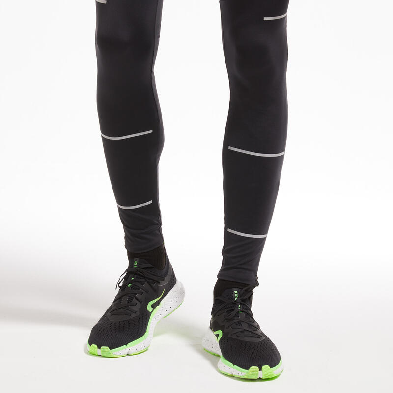 Leggings running uomo KIPRUN DRY neri