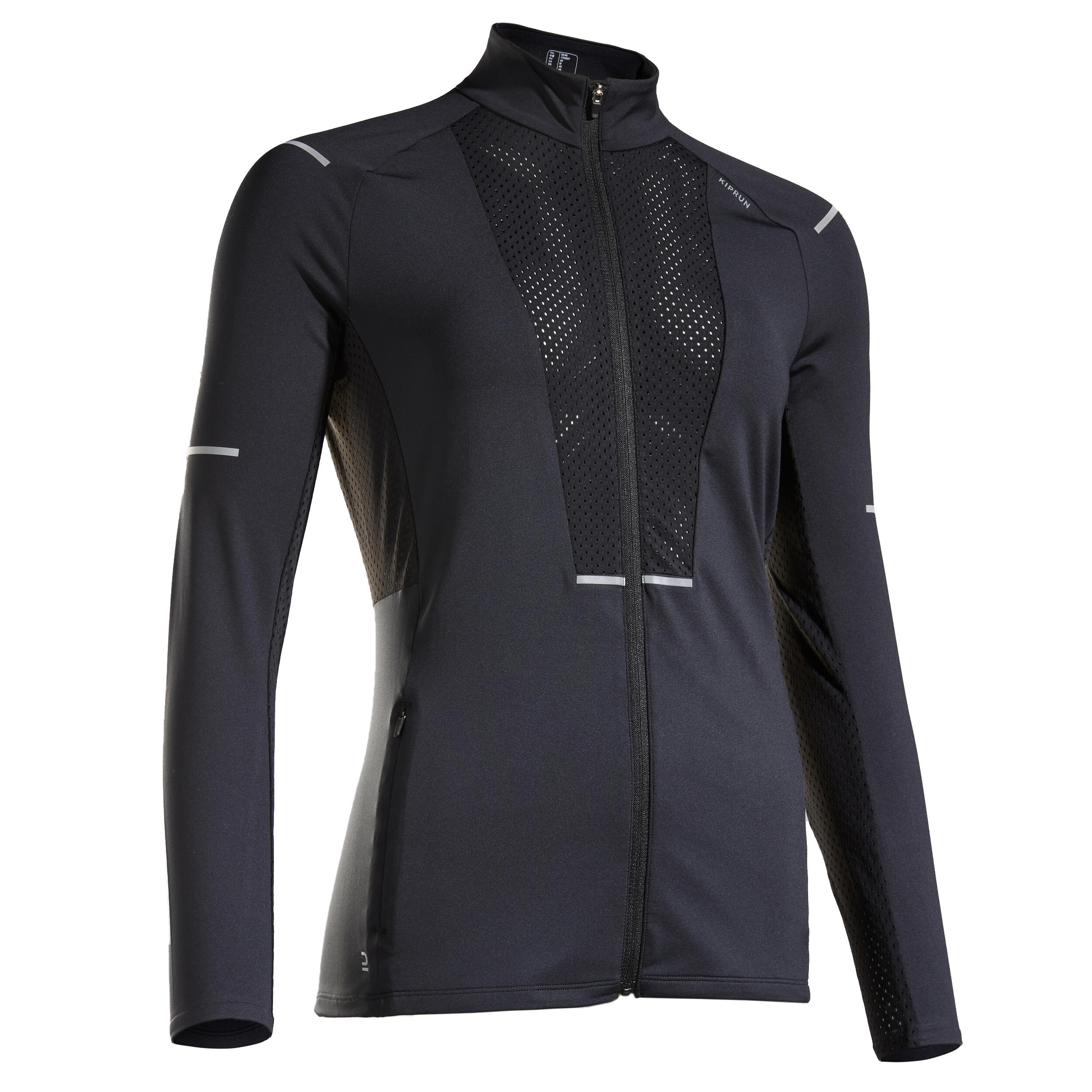 Llight running jacket Women black Kiprun Decathlon