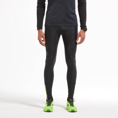 KIPRUN MEN'S COMPRESSION RUNNING TIGHTS - BLACK