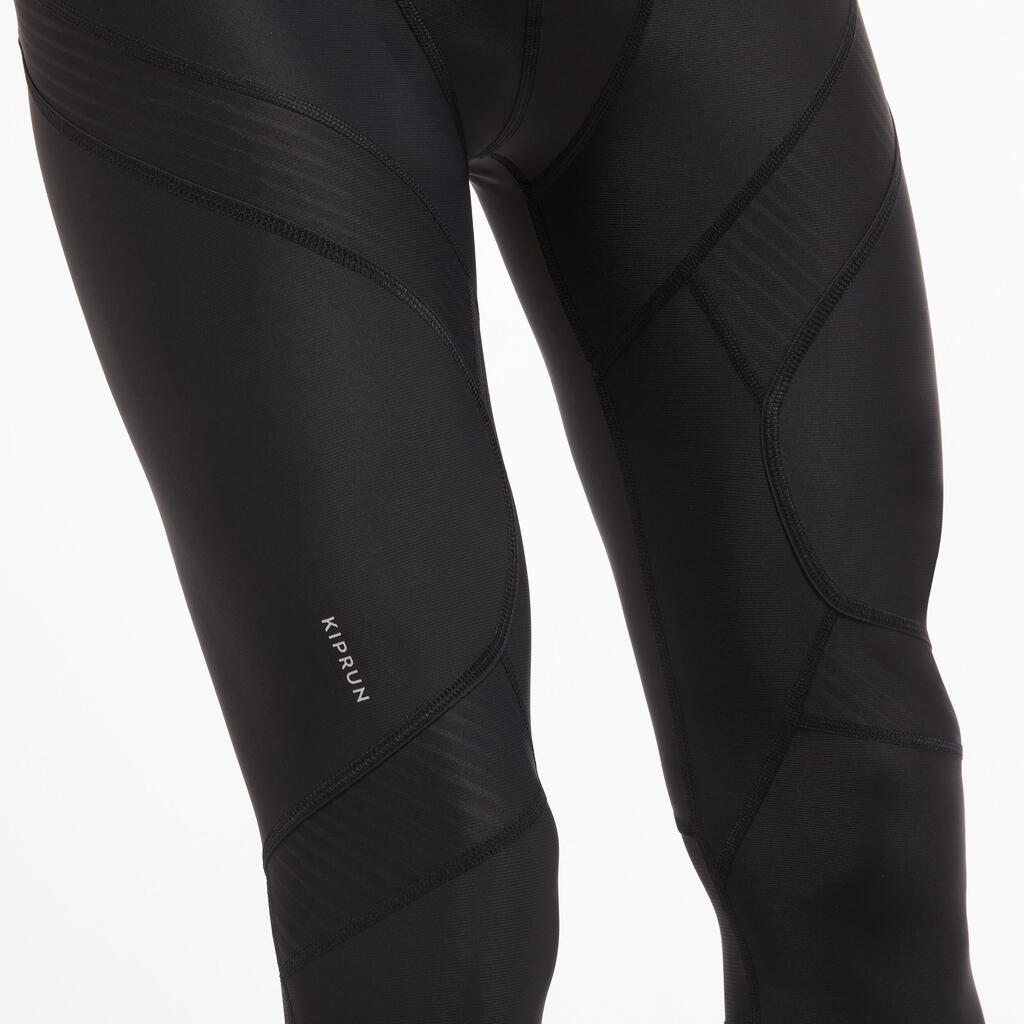 KIPRUN MEN'S COMPRESSION RUNNING TIGHTS - BLACK