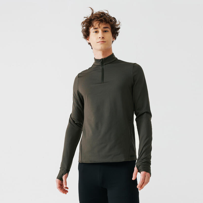 ФУТБОЛКА ДЛЯ БЕГА С ДЛИННЫМИ РУКАВАМИ МУЖСКАЯ Run Warm Decathlon 145903