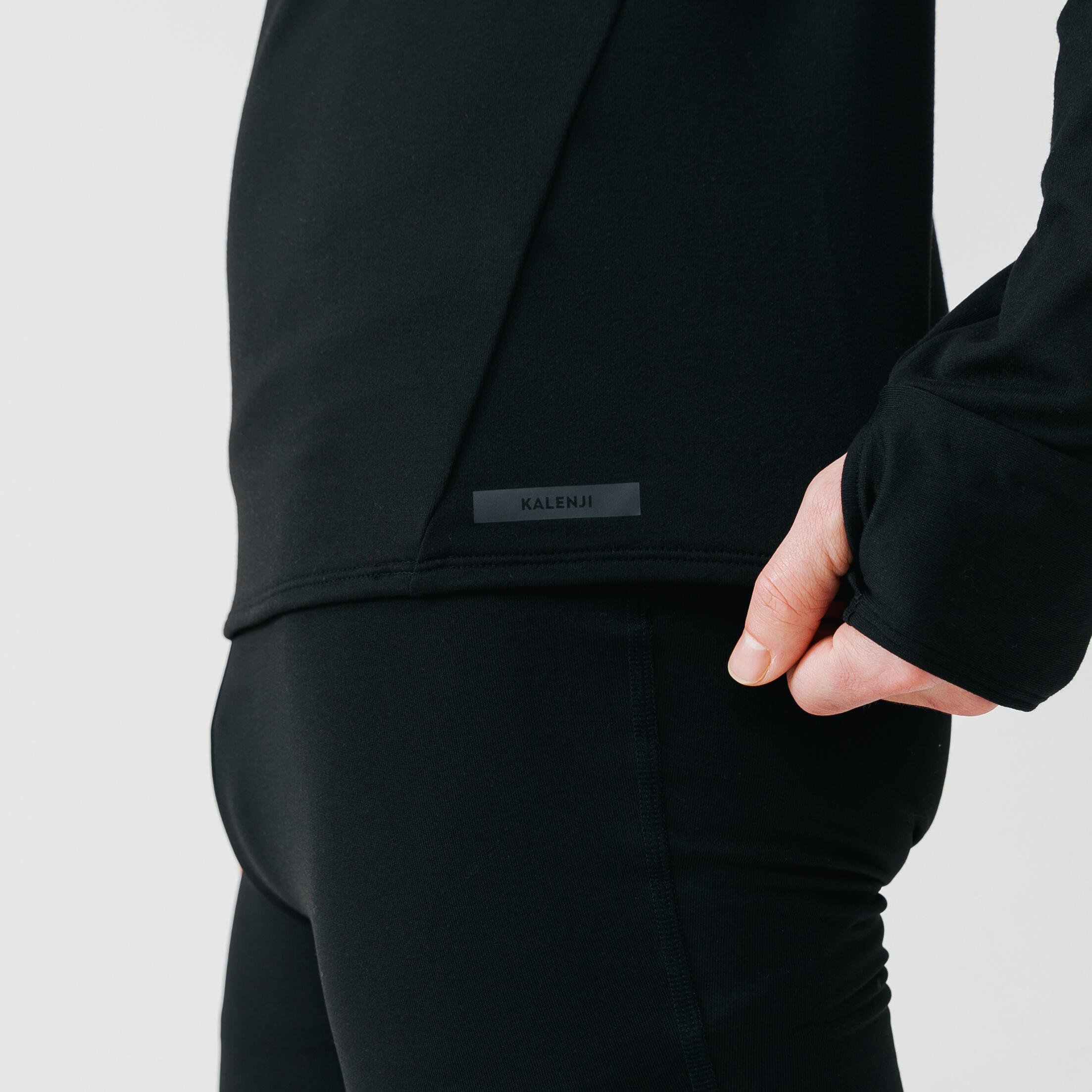 Men's Long-Sleeved Half-Zip Running Shirt  – Run 100 - KALENJI