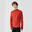 Pánské běžecké hřejivé tričko s dlouhým rukávem červené 
