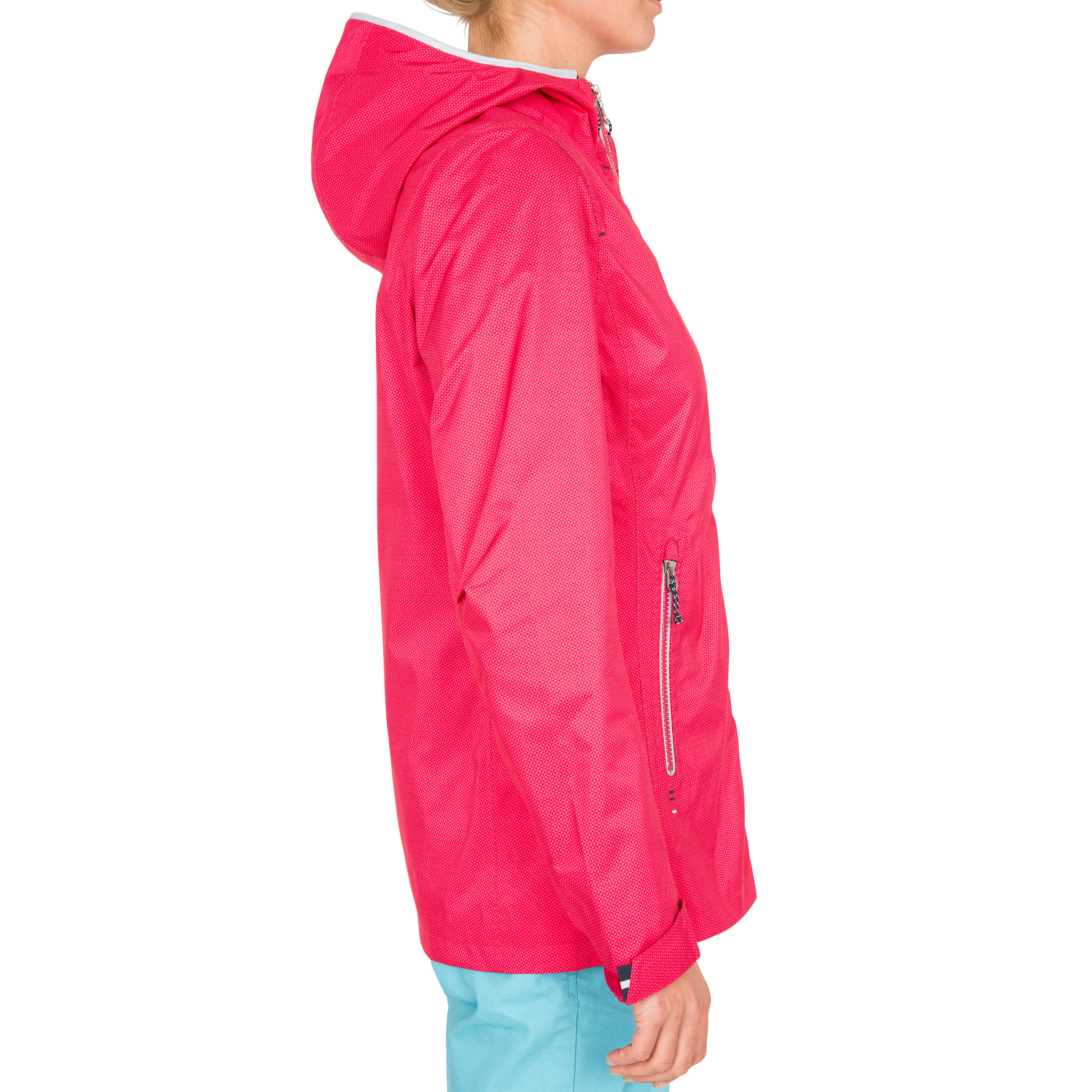 100 Women's Sailing Oilskin - Dark Pink 10/22