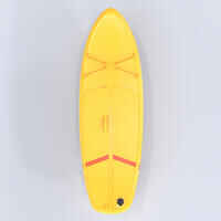SUP-Board Stand Up Paddle aufblasbar 100 ultra-kompakt für Einsteiger 8' gelb