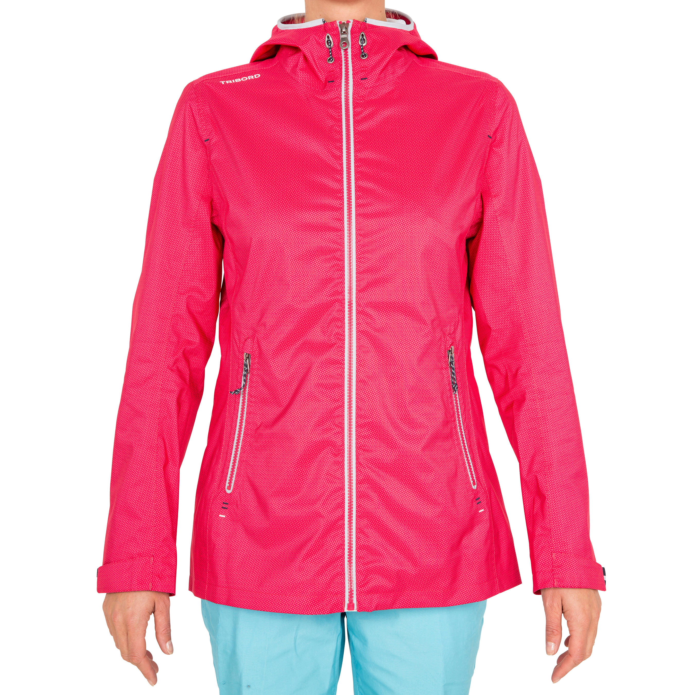 100 Women's Sailing Oilskin - Dark Pink 9/22